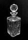 Vintage Atlantis Full Lead Hand Cut Crystal Decanter, 10.25 Inches
