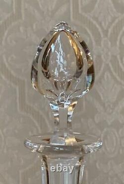 Vintage Baccarat Cut Crystal Footed Decanter 10 with Stopper France