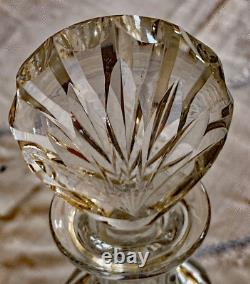 Vintage Baccarat Talleyrand Crystal Decanter w Rare Cut Crystal Stopper WW557