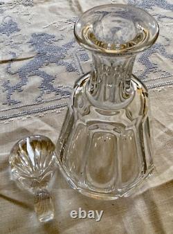 Vintage Baccarat Talleyrand Crystal Decanter w Rare Cut Crystal Stopper WW557