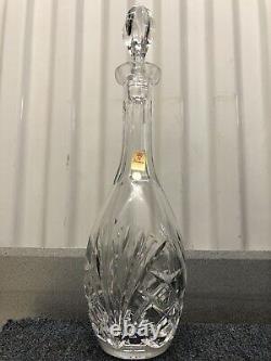 Vintage Beautiful Nachtmann Cut Clear 24% Lead Crystal Decanter over a foot tall