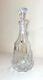 Vintage Bohemia Czech Cut Clear Crystal Glass Wine Decanter Bottle Carafe
