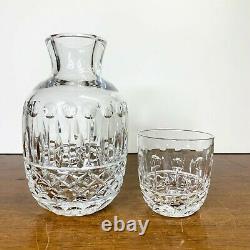 Vintage Crystal Glass Cut Beside Carafe Tumble Up Carafe and Tumbler Lead