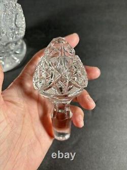 Vintage Cut Crystal Decanter Beautiful 12 Clear Brilliant