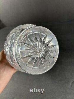 Vintage Cut Crystal Decanter Beautiful 12 Clear Brilliant