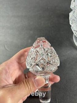 Vintage Cut Crystal Decanter Beautiful 12 Clear Brilliant