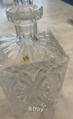 Vintage Cut Crystal Decanter From West Germany- Heavy & Solid Piece