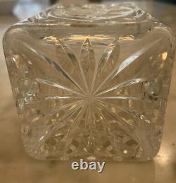 Vintage Cut Crystal Decanter From West Germany- Heavy & Solid Piece