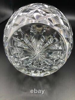 Vintage Cut Crystal Decanter withWallace Sterling Silver Neck, 10 1/4 Tall, 5 1/4