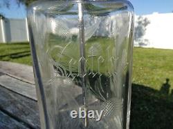 Vintage Cut Crystal Thistle Decanter