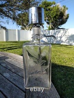 Vintage Cut Crystal Thistle Decanter