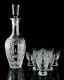 Vintage Cut Glass Decanter And Cordial Liquor Set Elegant