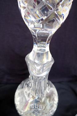 Vintage Cut-glass Decanter with6 Matching Stemmed Goblets & 6 Low Ball Glasses