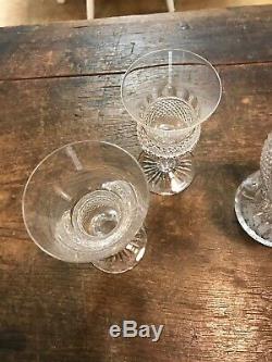 Vintage Edinburgh Crystal Thistle Cut Wine Decanter withSix Water Goblets