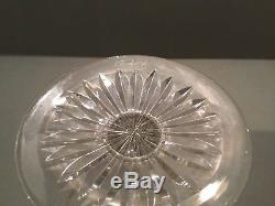 Vintage Edinburgh Crystal Thistle Decanter And Matching Glass