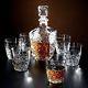 Vintage Glass Decanter Wine Stopper Bar Liquor Whiskey Bottle Decanter Rocks Cut