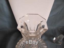 Vintage Hand Blown Cut Crystal English Decanter