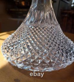 Vintage Hand cut Lead Crystal Captains ship Decanter Waterford