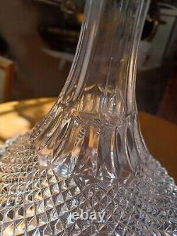 Vintage Hand cut Lead Crystal Captains ship Decanter Waterford