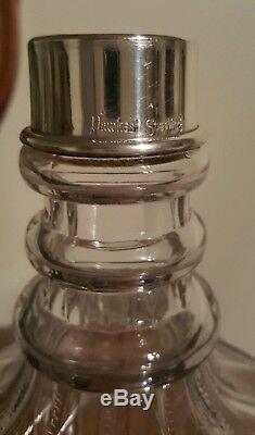 Vintage Hawkes cut glass decanter with Sterling top