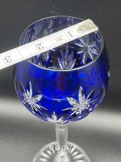 Vintage Horst Belda Stars Of Midnight 12 Crystal Glasses & Matching Decanter