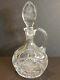 Vintage Imperlux Germany Heavy Cut Etched Flower Lead Crystal Decanter Withstopper