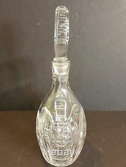 Vintage Imperlux Germany Heavy Cut Etched Flower Lead Crystal Decanter WithStopper