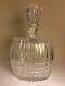 Vintage Led Crystal Hand Cut Glass Cognac Whisky Decanter 9.5 Tall Excellent