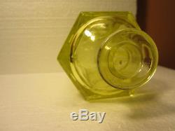 Vintage Perfume Bottle, Scent, Fancy Antique Cologne Cut Glass Art Deco Decanter