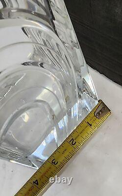 Vintage Signed Rogaska Maestro Cut Crystal Decanter with Stopper 11 Tall