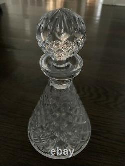 Vintage Signed WATERFORD Cut Crystal ALANA Pattern Spirits Decanter Stopper 11T