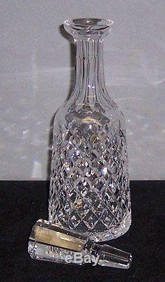 Vintage Signed Waterford Hand Cut Crystal Clear Decanter