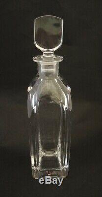 Vintage Tall Orrefors Polished Crystal Spirit Decanter Evard Hald 1933