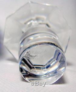 Vintage VAL ST LAMBERT Cobalt Blue Cased Cut to Clear Crystal Decanter Bottle