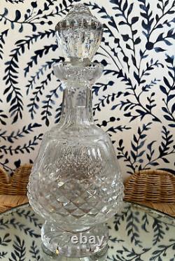 Vintage WATERFORD COLLEEN Short Stem Cut Brandy Crystal Decanter 12