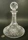 Vintage Waterford Crystal Lismore Irish Cut Glass Captain Ships Decanter 9.75