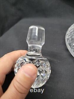 Vintage WATERFORD Crystal LISMORE Ships Decanter with Multi Cut Stopper 10 #5048