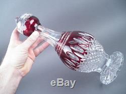 Vintage Waterford Bohemian Czech Cut Glass Style Crystal Decanter with Stopper #2