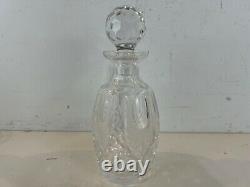 Vintage Waterford Clear Large Cut Glass Decanter