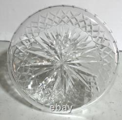 Vintage Waterford Crystal LISMORE Ships Decanter Multi Faceted Stopper 10