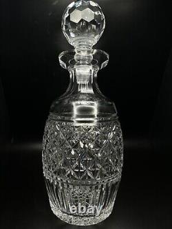 Vintage Waterford Crystal Lismore Whiskey Spirit Decanter w Ball Stopper