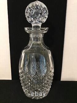 Vintage Waterford Irish Cut Crystal Colleen Decanter And 2 Cordials Signed 10-½