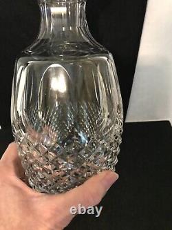 Vintage Waterford Irish Cut Crystal Colleen Decanter And 2 Cordials Signed 10-½