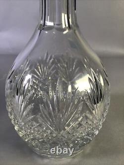 Vintage Wedgwood Crystal Cut Decanter? Thistle Pattern Scarce Signed Factory