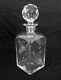 Vintage Full Lead Hand Cut Crystal Decanter, 8.5 Inches