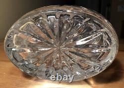 Vintage heavy cut clear 24% lead crystal glass decanter carafe poland polish