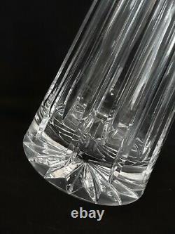 Vintage heavy full lead hand cut crystal decanter, 16 inches