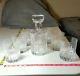 Vintage Set Of Baccarat Cut Lead Crystal 6 Tumblers & 1 Decanter Signed Stunning