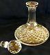 Waterford 10alana Ships Decanter, Brandy, Cut Crystal With Faceted Stopper