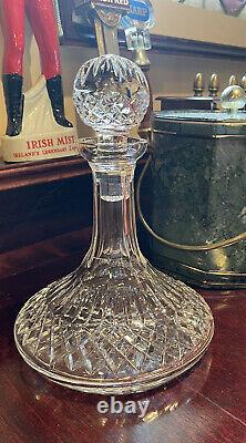 WATERFORD CRYSTAL LISMORE SHIPS DECANTER EXCELLENT Condition Hand Cut Ireland
